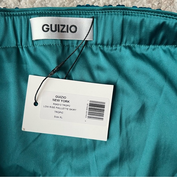 Guizio Low Rise Paillette Sequin Skirt - Picture 3 of 4